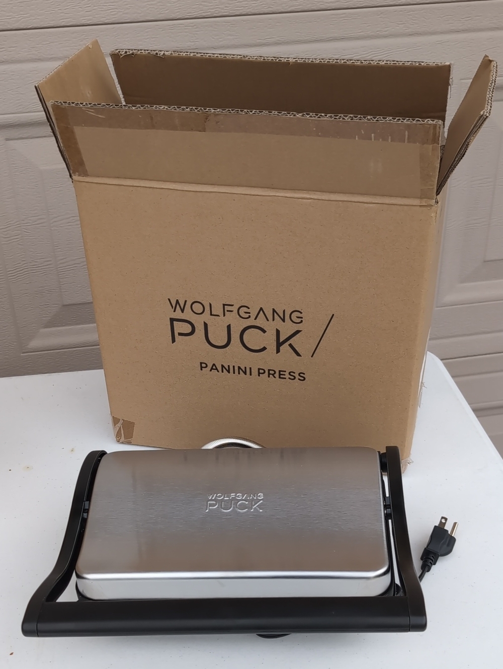 Wolfgang Puck Stainless Steel Panini Press - Silver